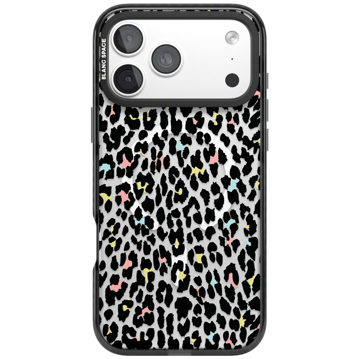 Sugar Leopard iPhone 18 Pro Max Impact Pro Black Phone Case front
