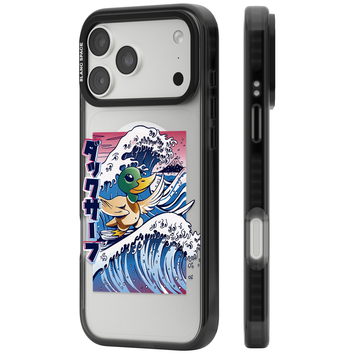 Duck Surf iPhone 18 Pro Max Impact Pro Black Phone Case side