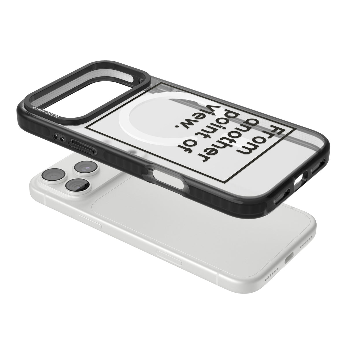 Another Point Of View iPhone 18 Pro Max Impact Pro Black Phone Case angled