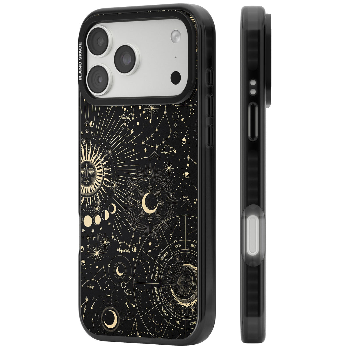 Cosmic Oracle iPhone 18 Pro Max Impact Pro Black Phone Case side