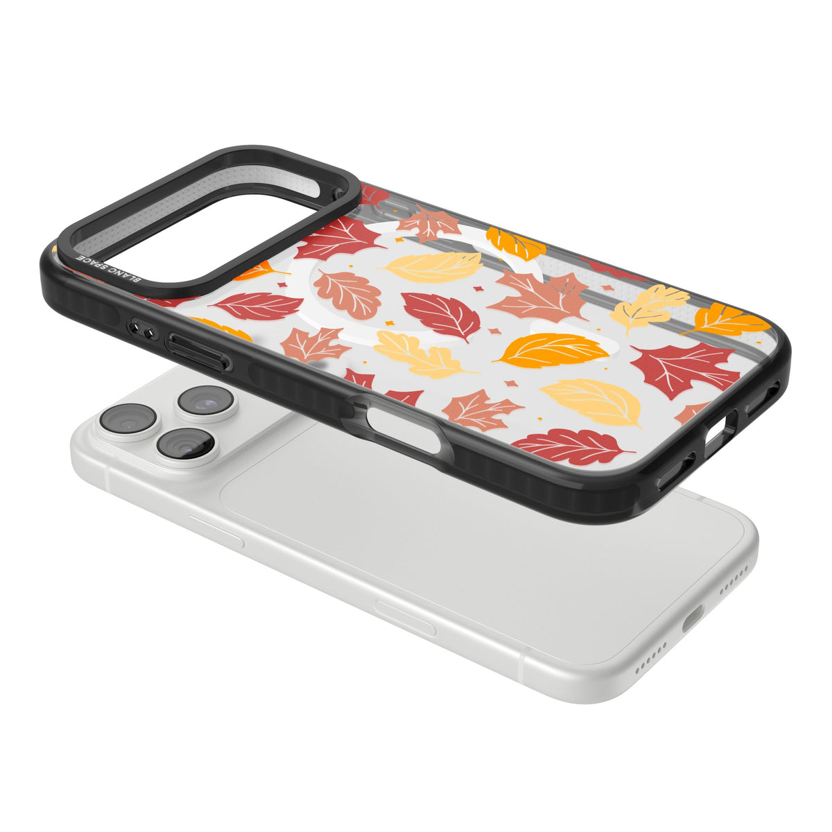Autumn Leaves iPhone 18 Pro Max Impact Pro Black Phone Case angled