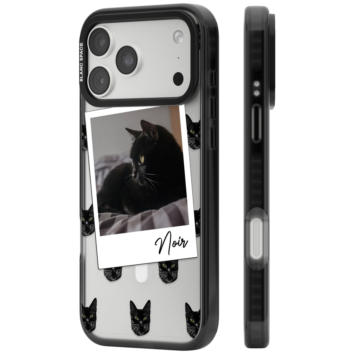 Personalised Bombay Cat Photo iPhone 18 Pro Max Impact Pro Black Phone Case side