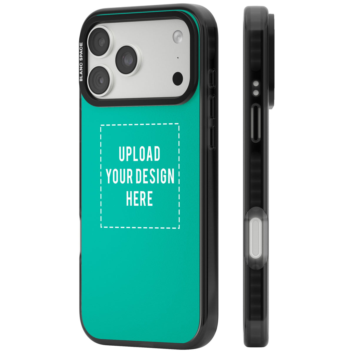 Personalised Your Own Design iPhone 18 Pro Max Impact Pro Black Phone Case side