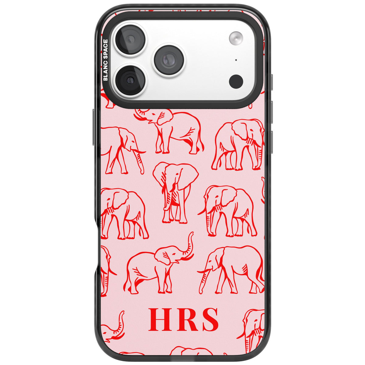 Scarlett Elephants iPhone 18 Pro Max Impact Pro Black Phone Case front