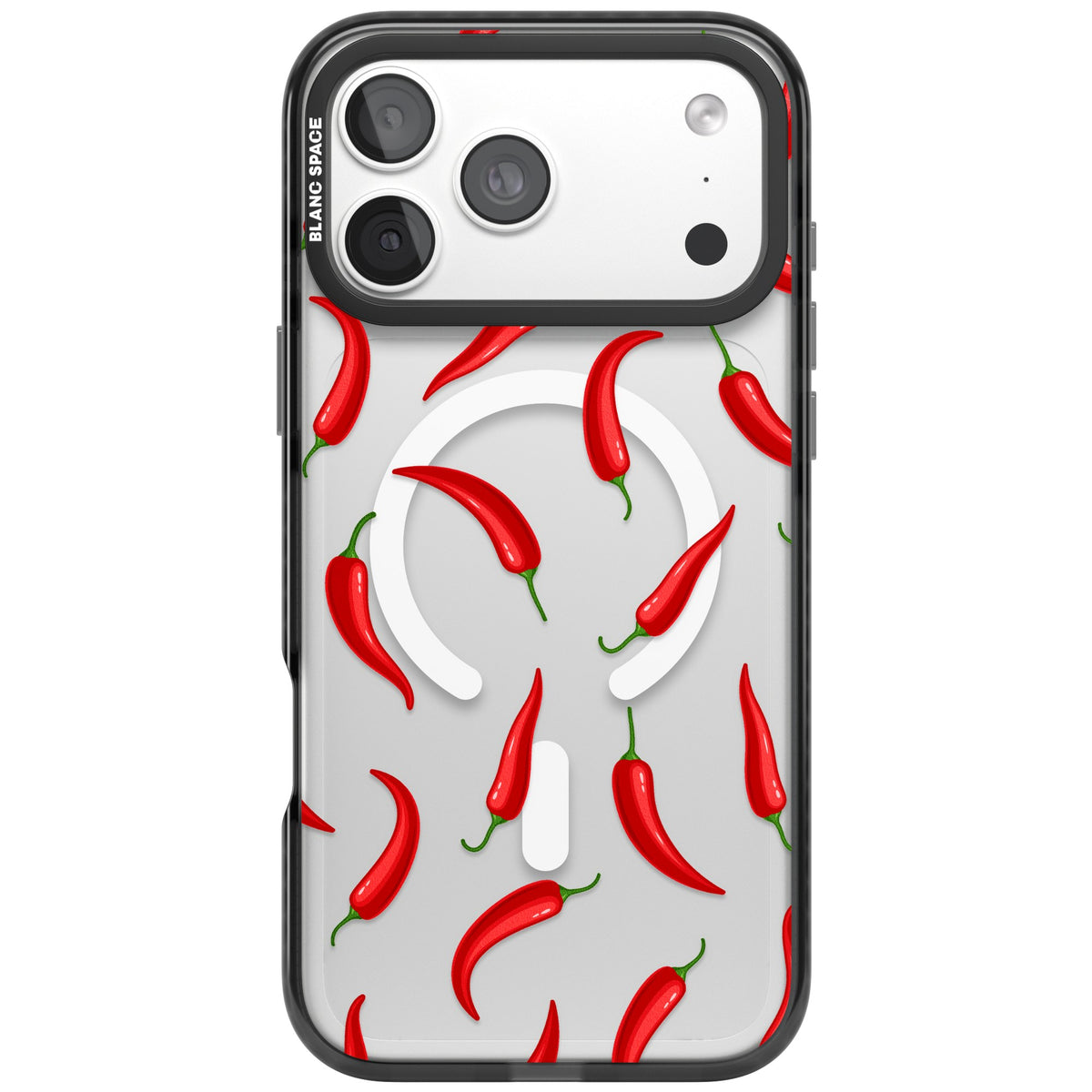 Chilli Heat iPhone 18 Pro Max Impact Pro Black Phone Case front