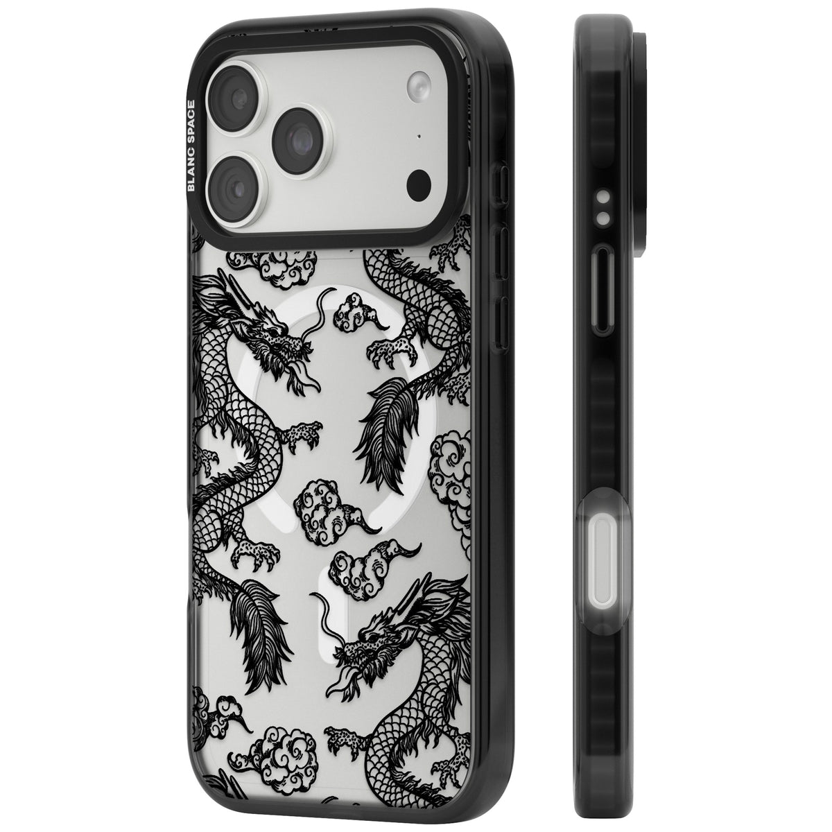 Black Dragons iPhone 18 Pro Max Impact Pro Black Phone Case side
