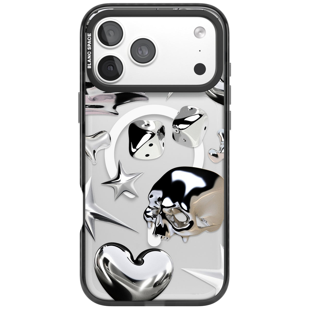 Chromed iPhone 18 Pro Max Impact Pro Black Phone Case front