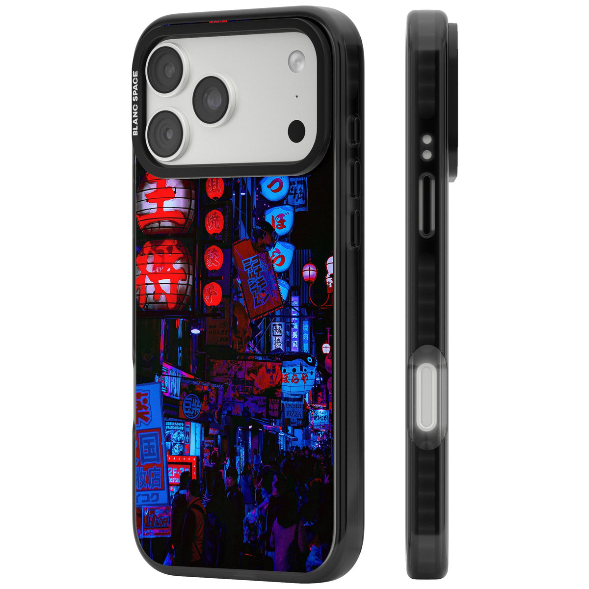 Neon Tokyo iPhone 18 Pro Max Impact Pro Black Phone Case side