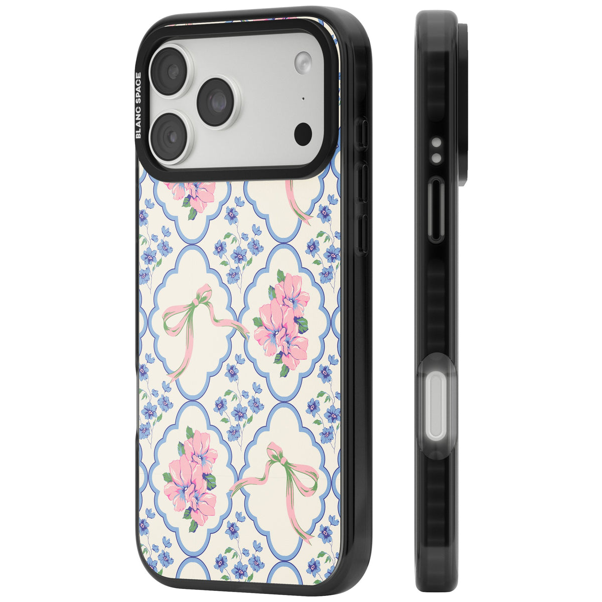 Ribbon Lattice iPhone 18 Pro Max Impact Pro Black Phone Case side