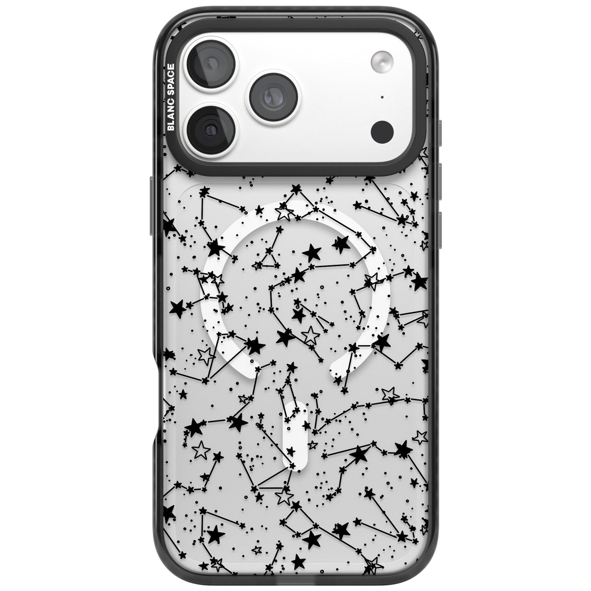 Midnight Constellations iPhone 18 Pro Max Impact Pro Black Phone Case front