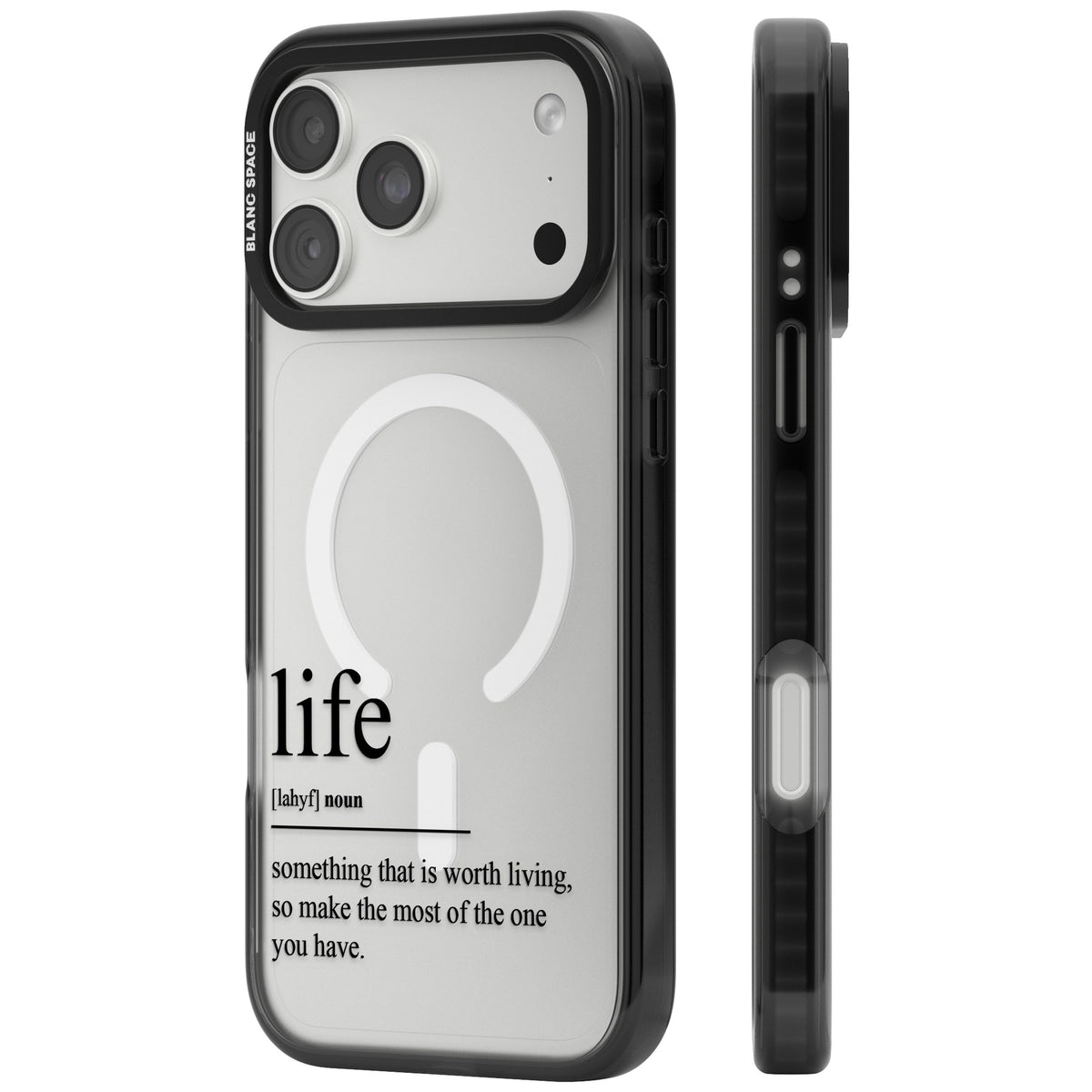 Life iPhone 18 Pro Max Impact Pro Black Phone Case side