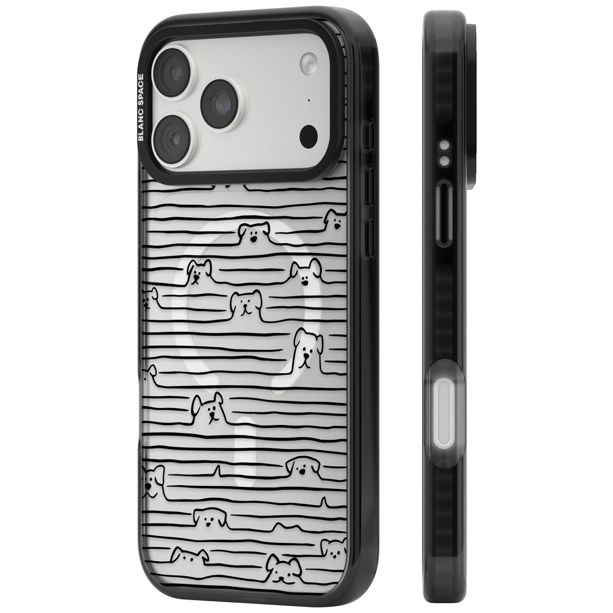 Dog Lines iPhone 18 Pro Max Impact Pro Black Phone Case side