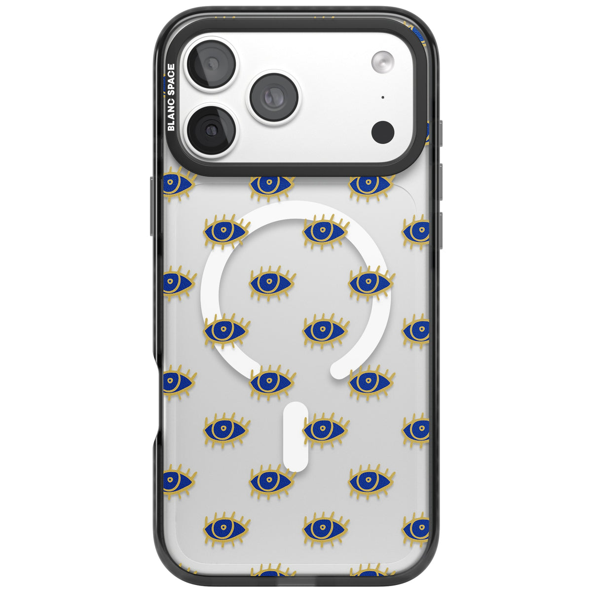 Psychedelic Eyes Pattern Classic iPhone 18 Pro Max Impact Pro Black Phone Case front