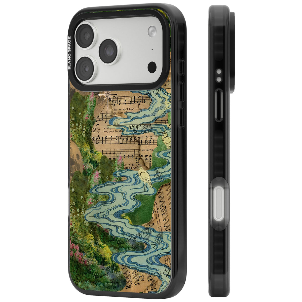 Musical River iPhone 18 Pro Max Impact Pro Black Phone Case side