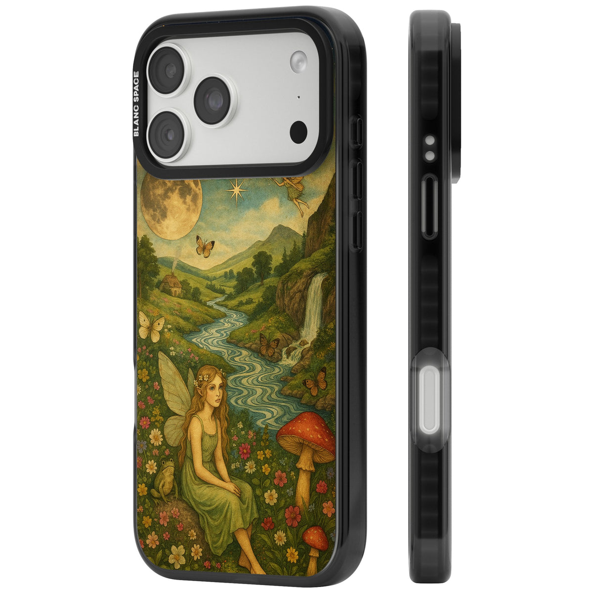 Nature Fairy iPhone 18 Pro Max Impact Pro Black Phone Case side
