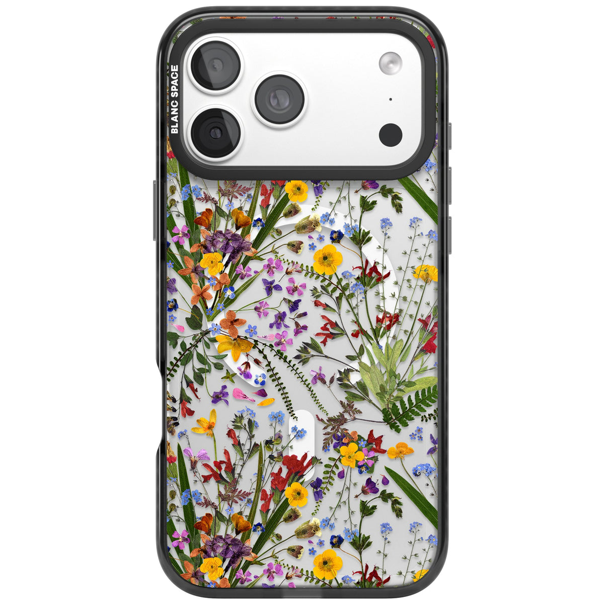 Wildflowers & Leaves iPhone 18 Pro Max Impact Pro Black Phone Case front