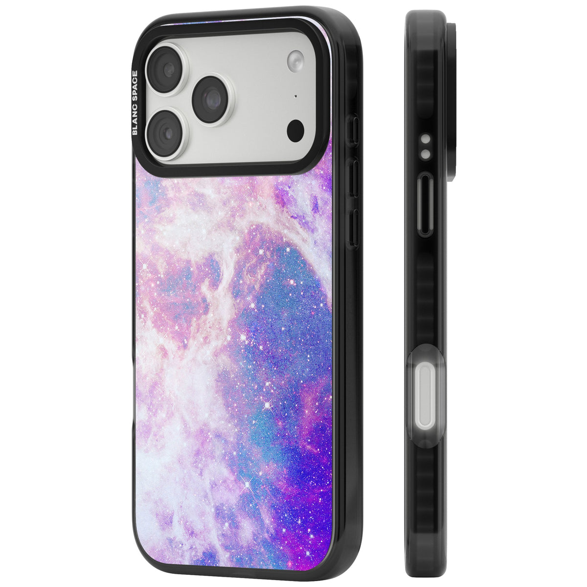 Pastel Galaxy iPhone 18 Pro Max Impact Pro Black Phone Case side