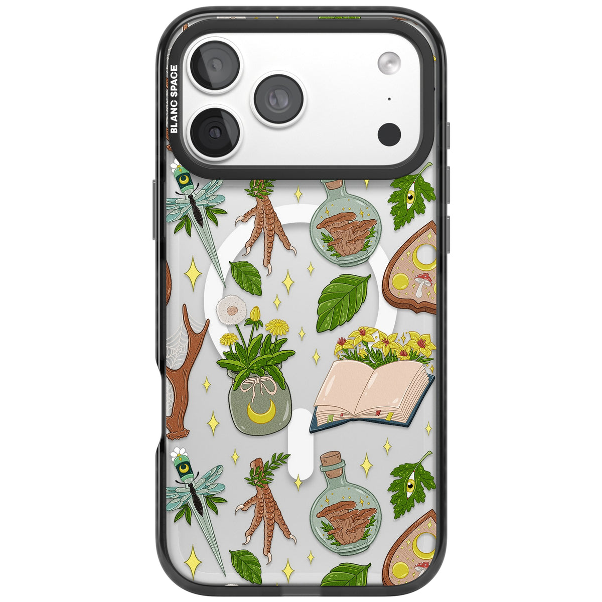 Botanical Witchcraft iPhone 18 Pro Max Impact Pro Black Phone Case front