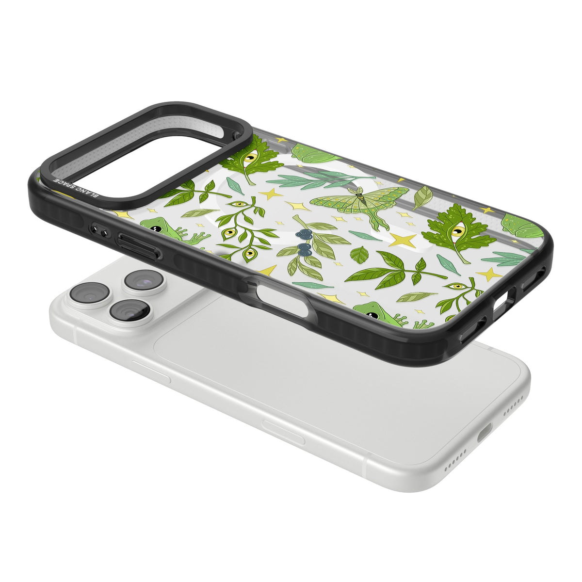 Forest Senses iPhone 18 Pro Max Impact Pro Black Phone Case angled