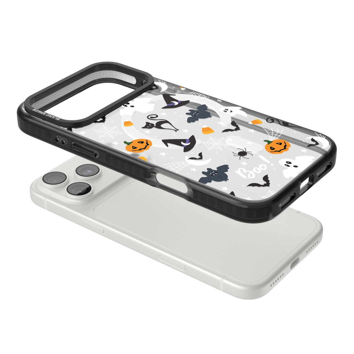 Halloween Mix iPhone 18 Pro Max Impact Pro Black Phone Case angled