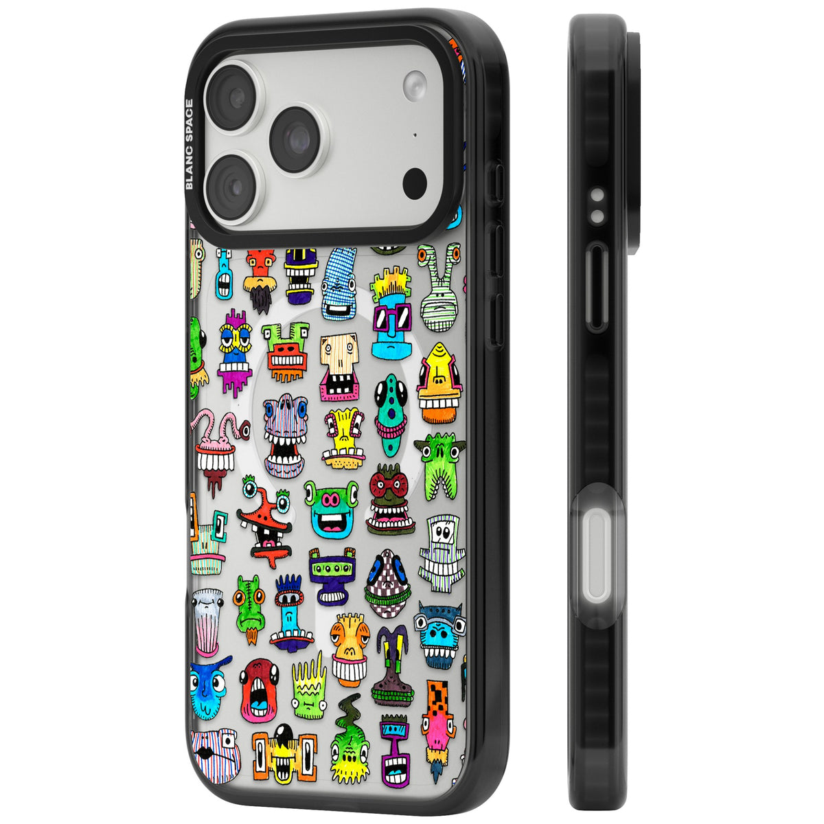 Monster Mash iPhone 18 Pro Max Impact Pro Black Phone Case side