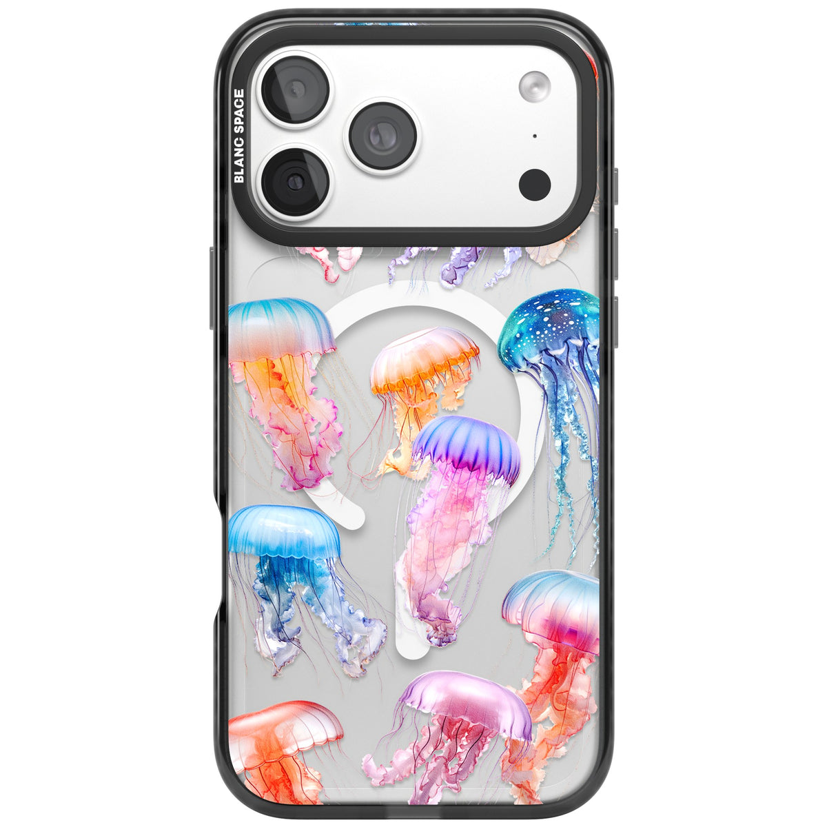 Vibrant Jellyfish iPhone 18 Pro Max Impact Pro Black Phone Case front