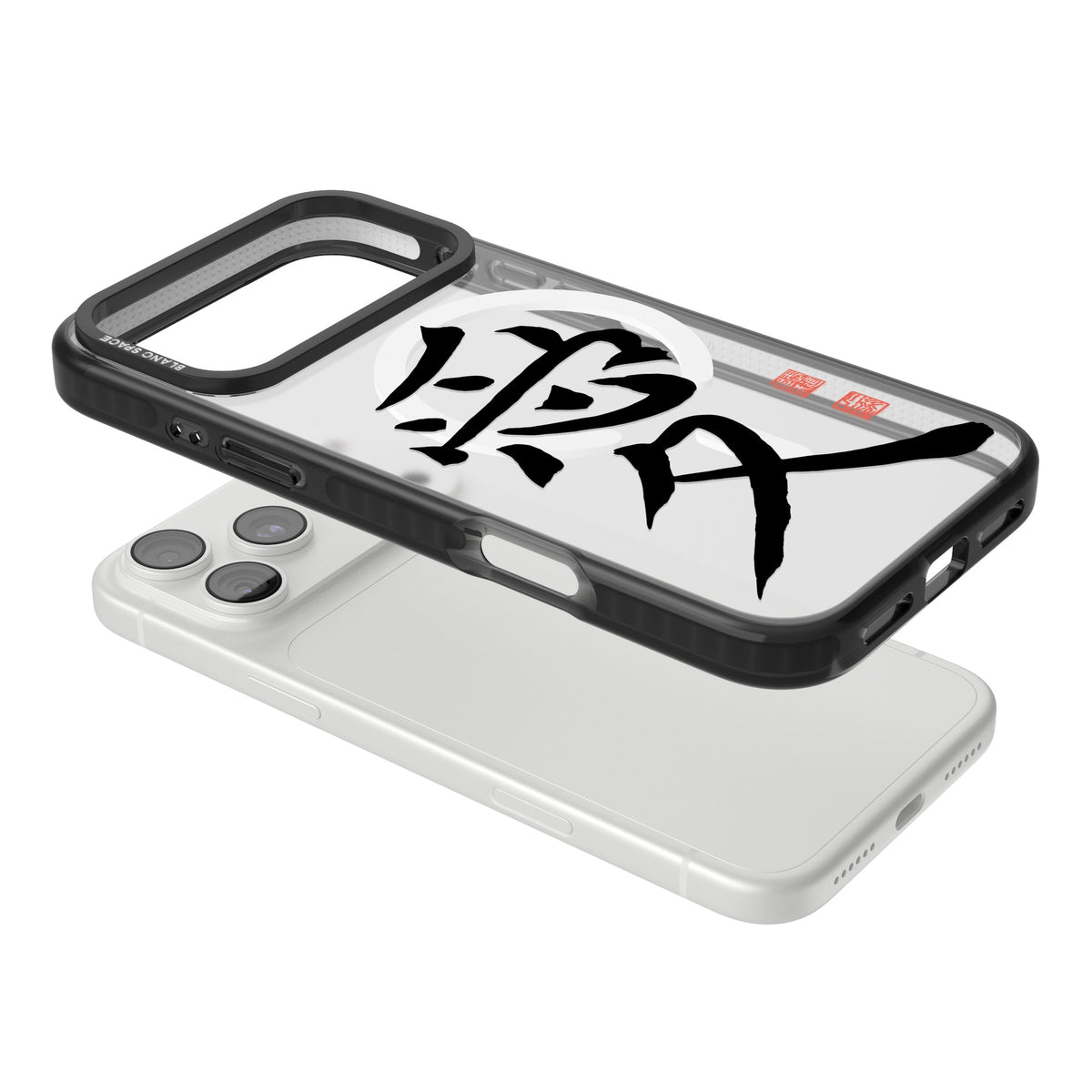 Japanese Kanji - Love iPhone 18 Pro Max Impact Pro Black Phone Case angled