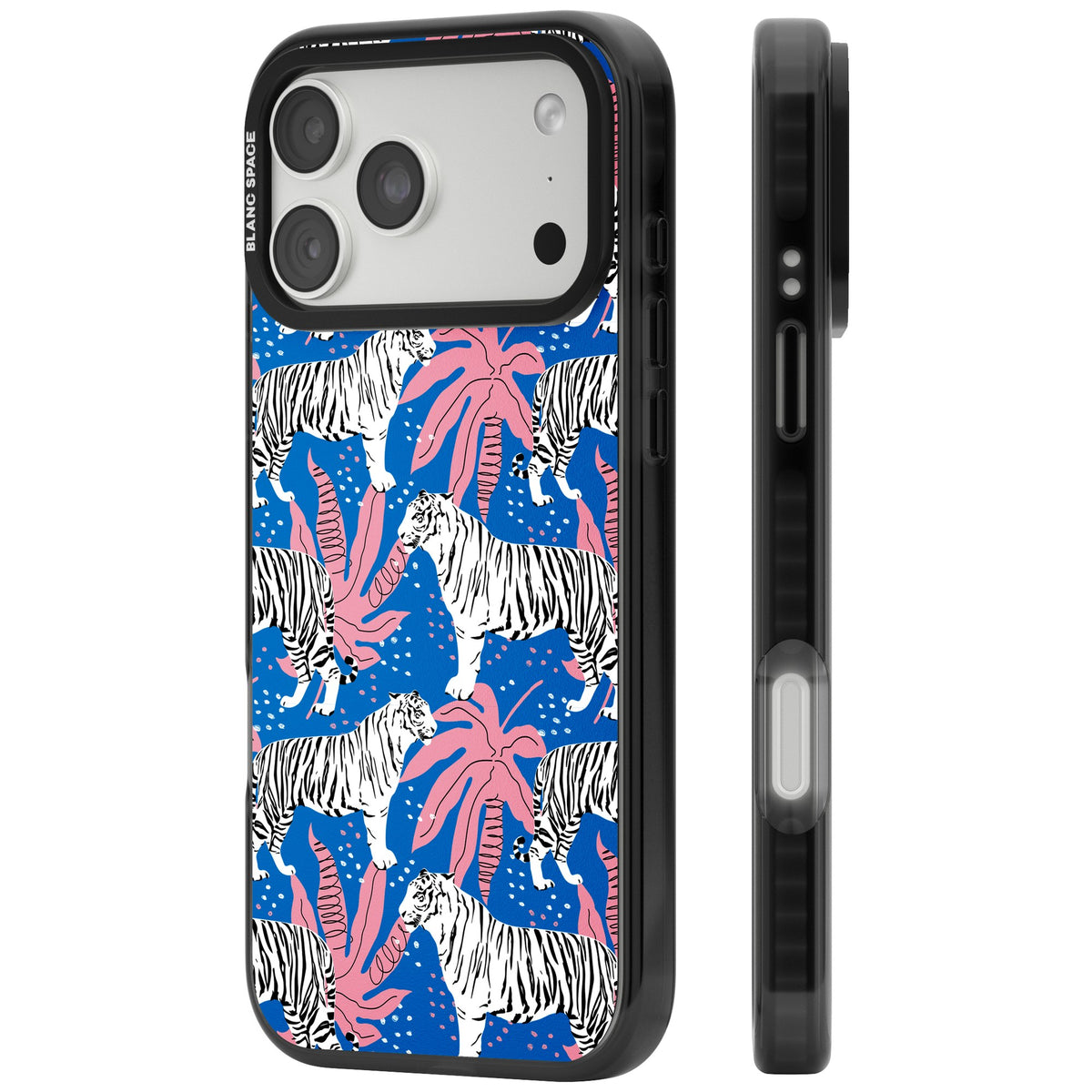 Bengal Blues iPhone 18 Pro Max Impact Pro Black Phone Case side