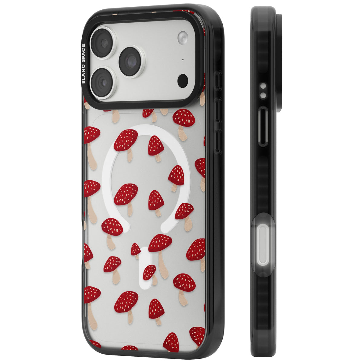 Magical Mushrooms iPhone 18 Pro Max Impact Pro Black Phone Case side