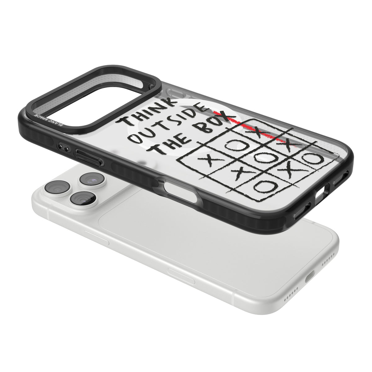 Think Outside The Box iPhone 18 Pro Max Impact Pro Black Phone Case angled