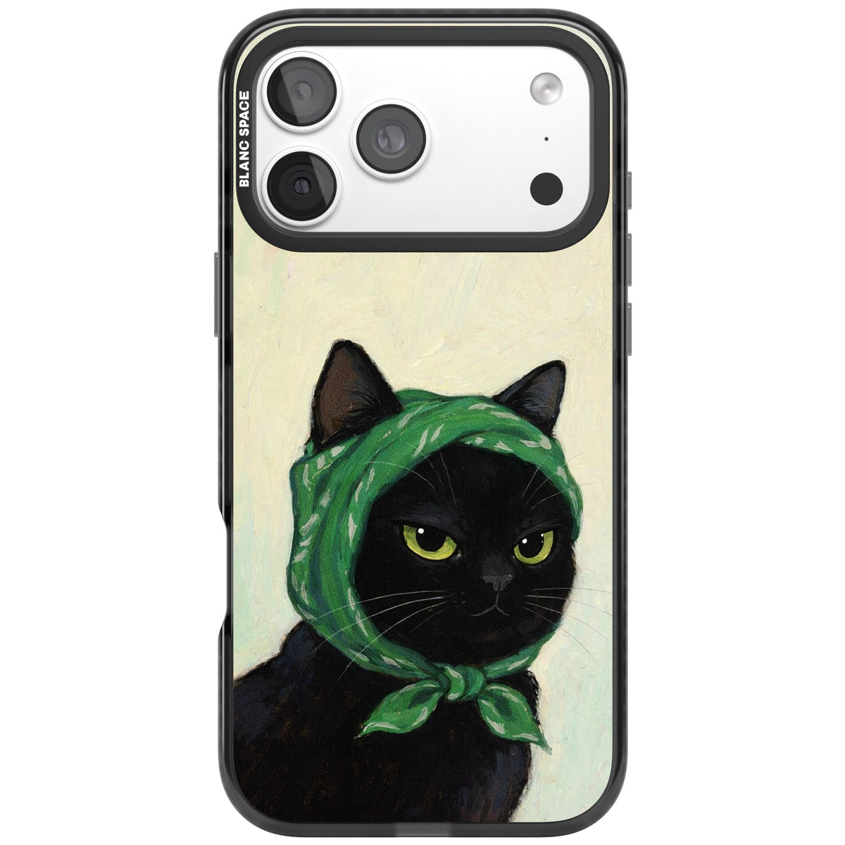 Unamused Kitty iPhone 18 Pro Max Impact Pro Black Phone Case front