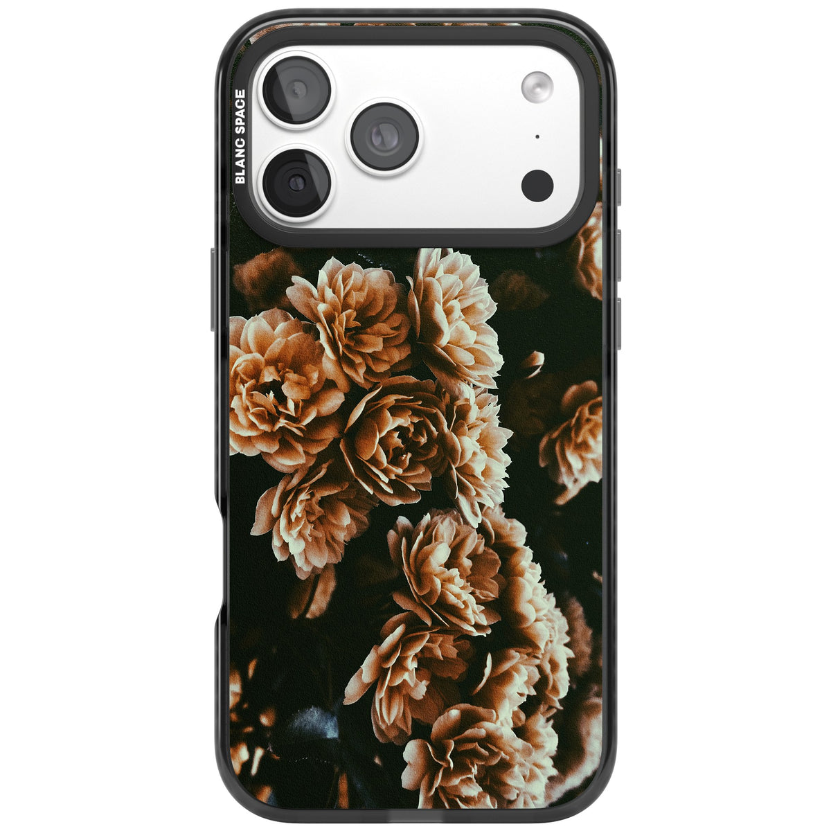 Moody Peony iPhone 18 Pro Max Impact Pro Black Phone Case front