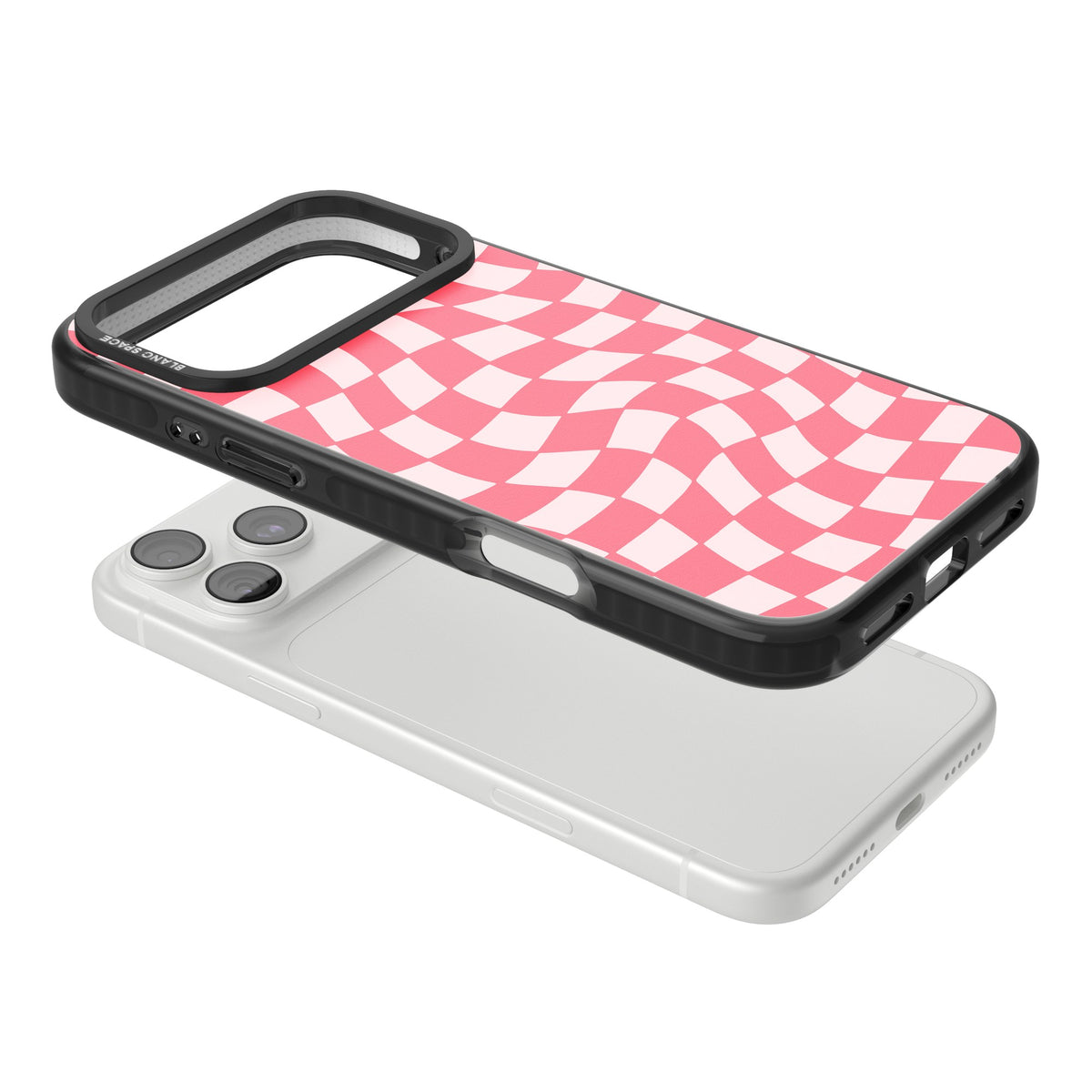 Bubblegum Wave iPhone 18 Pro Max Impact Pro Black Phone Case angled