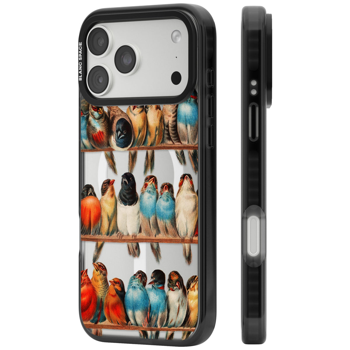 A Perch Of Birds iPhone 18 Pro Max Impact Pro Black Phone Case side