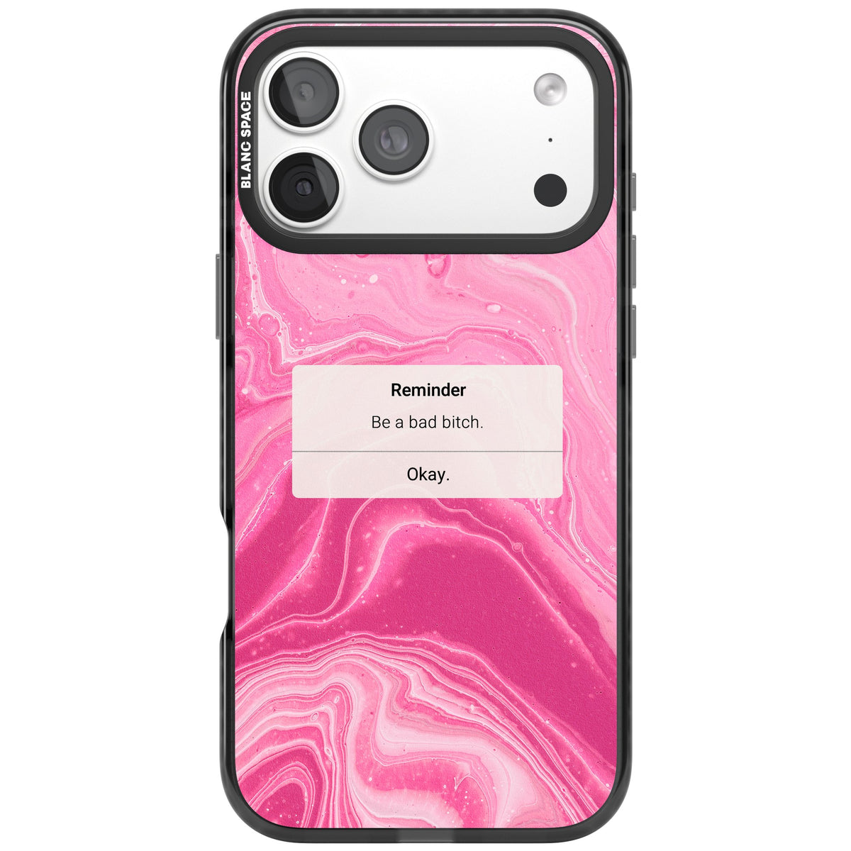 Bad Bitch Reminder iPhone 18 Pro Max Impact Pro Black Phone Case front