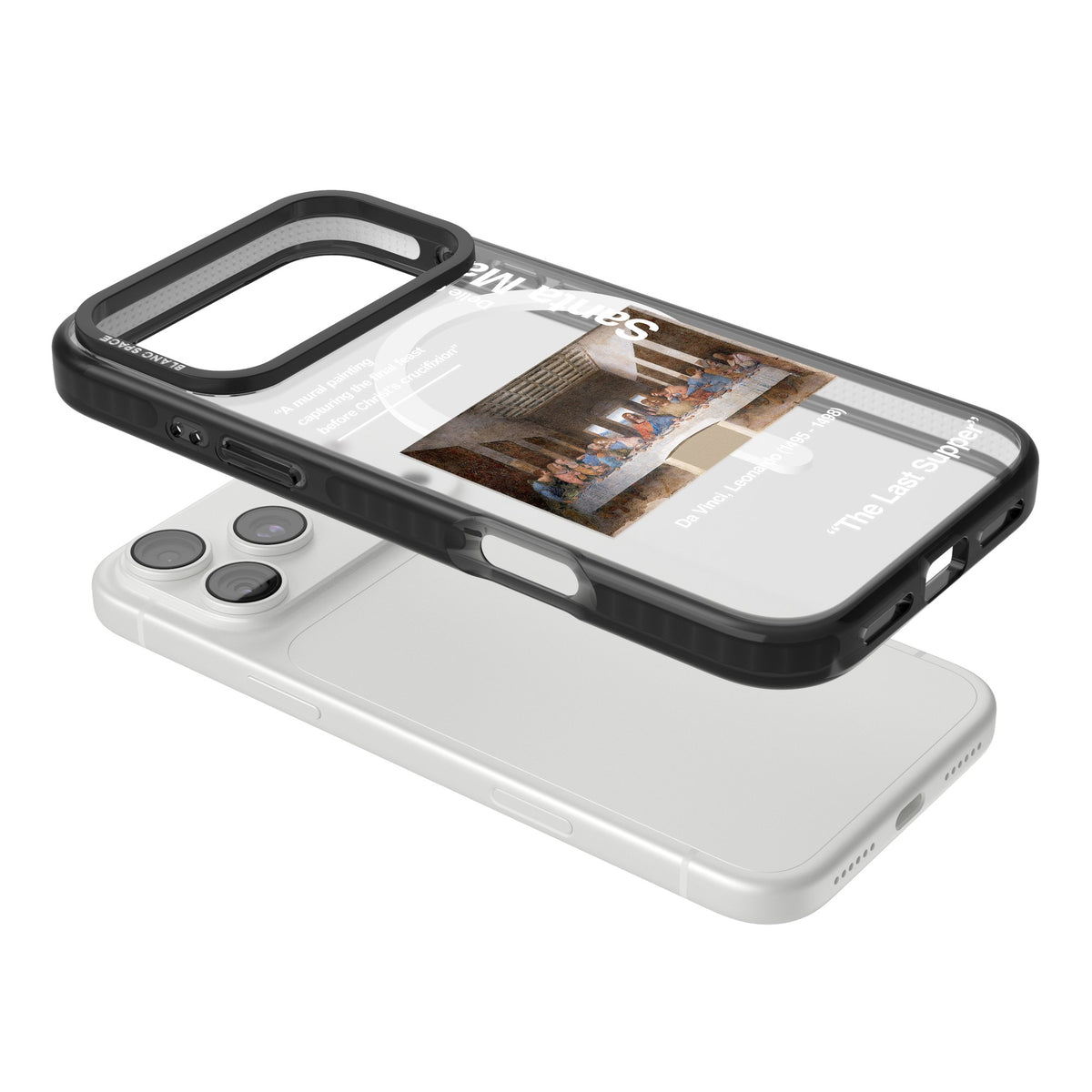 The Last Supper iPhone 18 Pro Max Impact Pro Black Phone Case angled