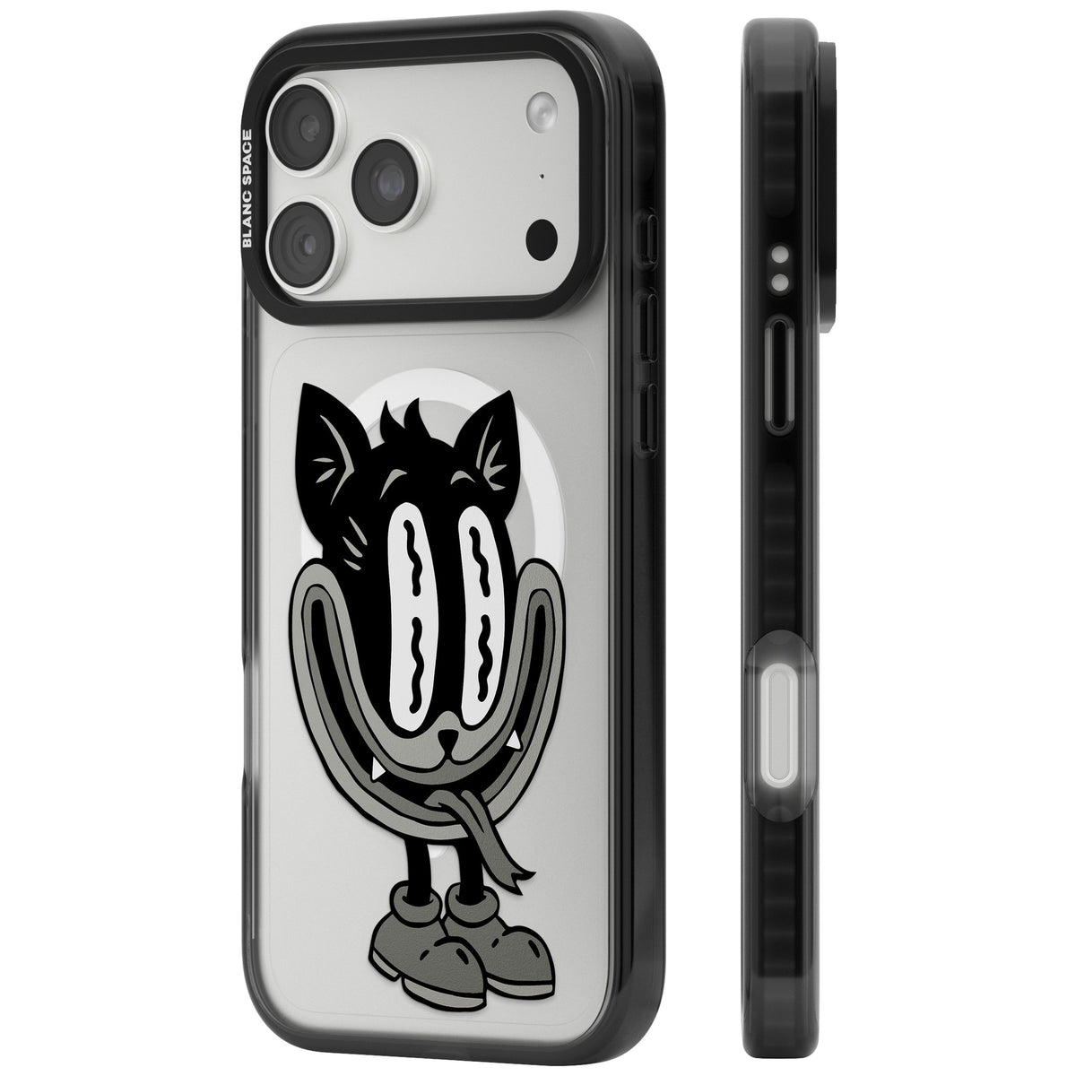 Whisker Noir iPhone 18 Pro Max Impact Pro Black Phone Case side