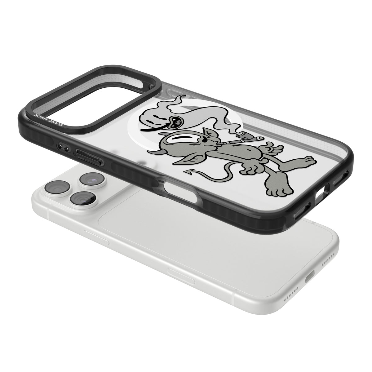 Pipe Goblin iPhone 18 Pro Max Impact Pro Black Phone Case angled
