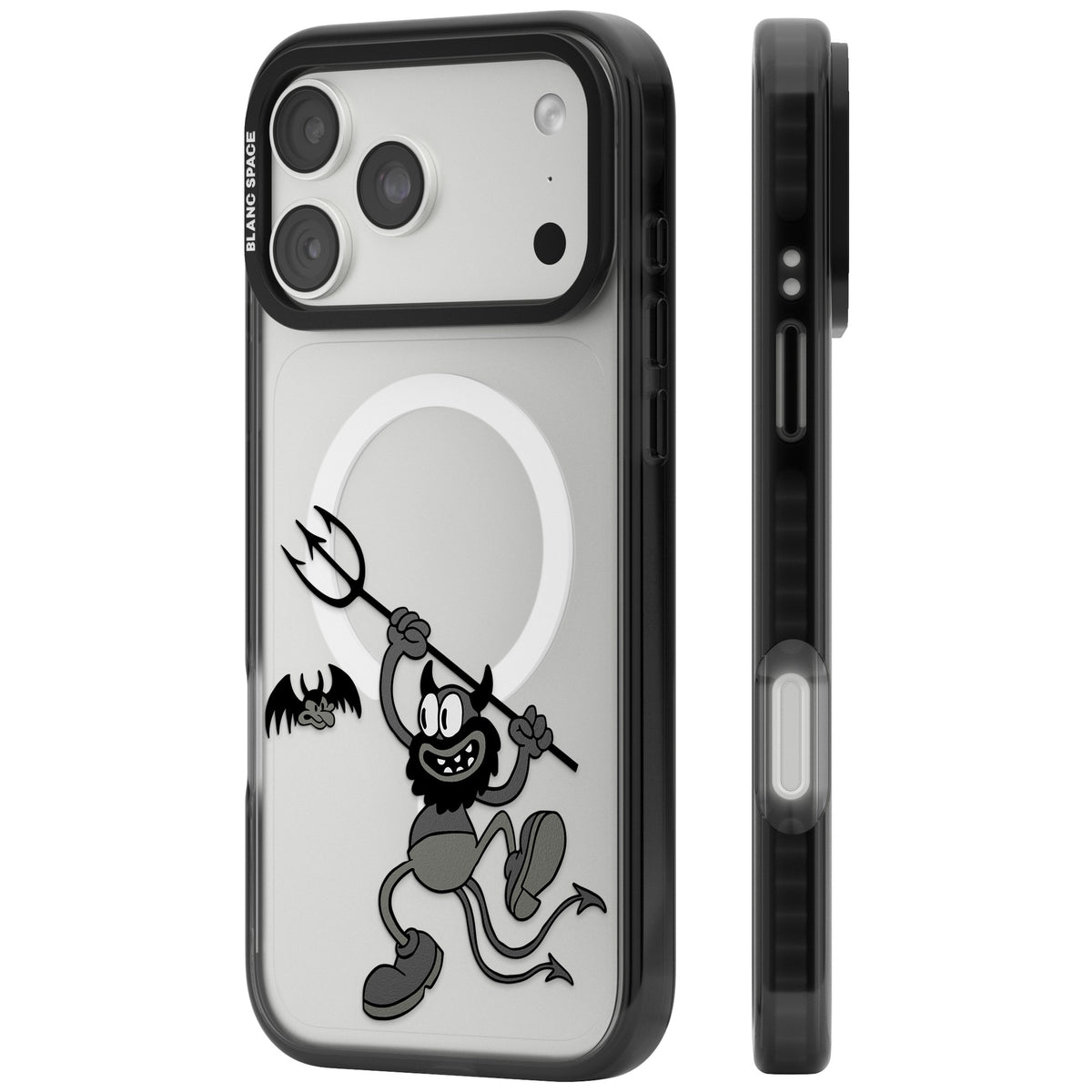 Dancing Devil iPhone 18 Pro Max Impact Pro Black Phone Case side