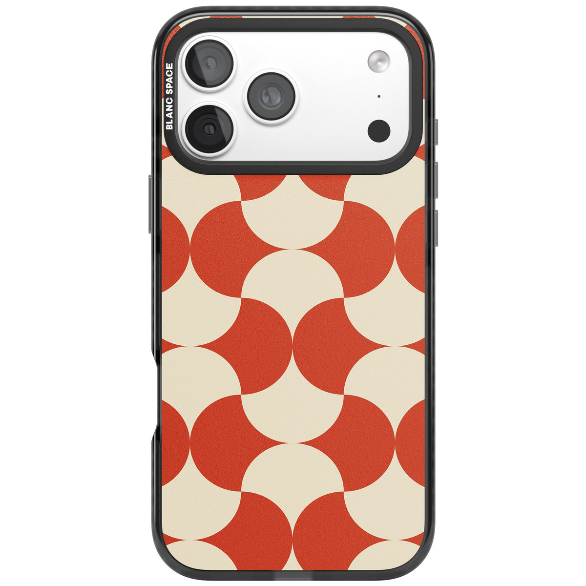 Terracotta Groove iPhone 18 Pro Max Impact Pro Black Phone Case front