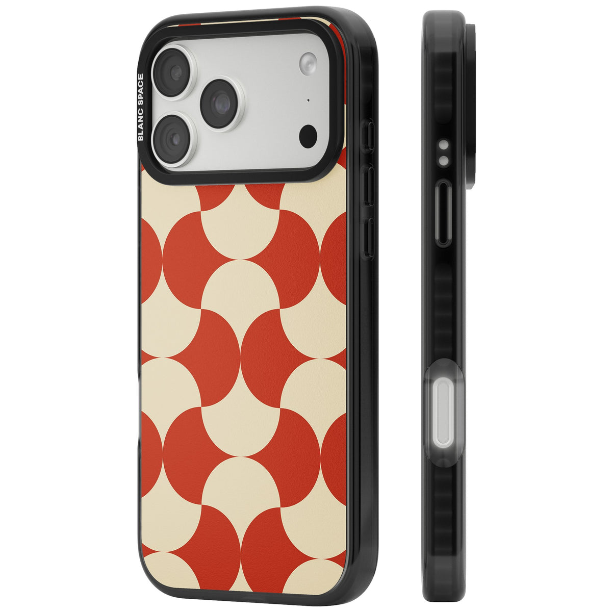 Terracotta Groove iPhone 18 Pro Max Impact Pro Black Phone Case side
