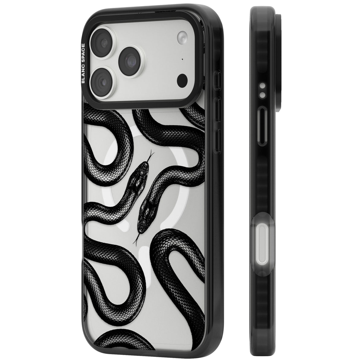 Black Kingsnake iPhone 18 Pro Max Impact Pro Black Phone Case side