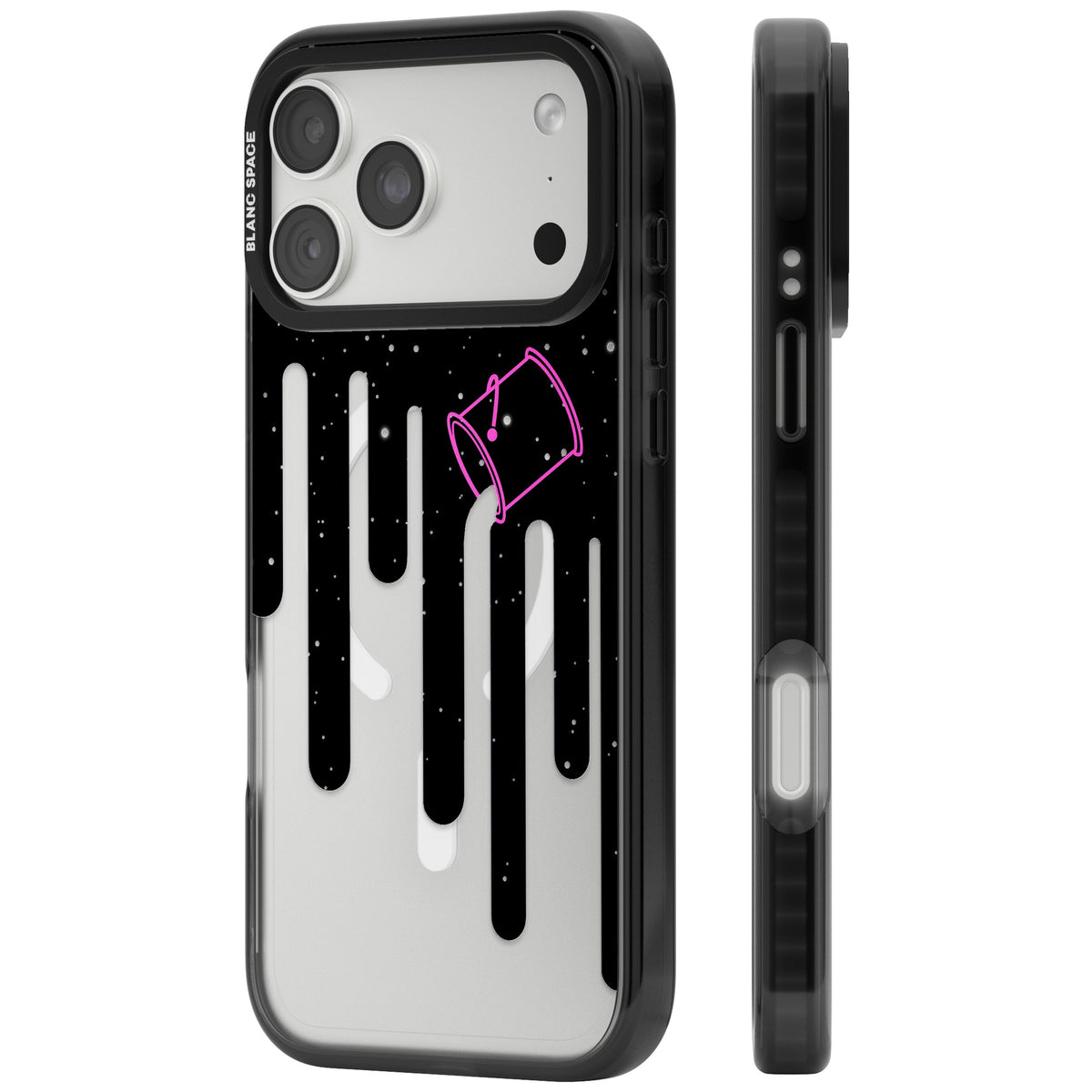 Cosmic Drip iPhone 18 Pro Max Impact Pro Black Phone Case side