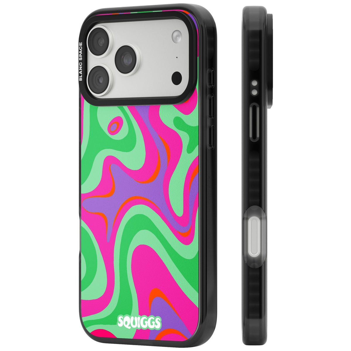 Plasma Lava iPhone 18 Pro Max Impact Pro Black Phone Case side