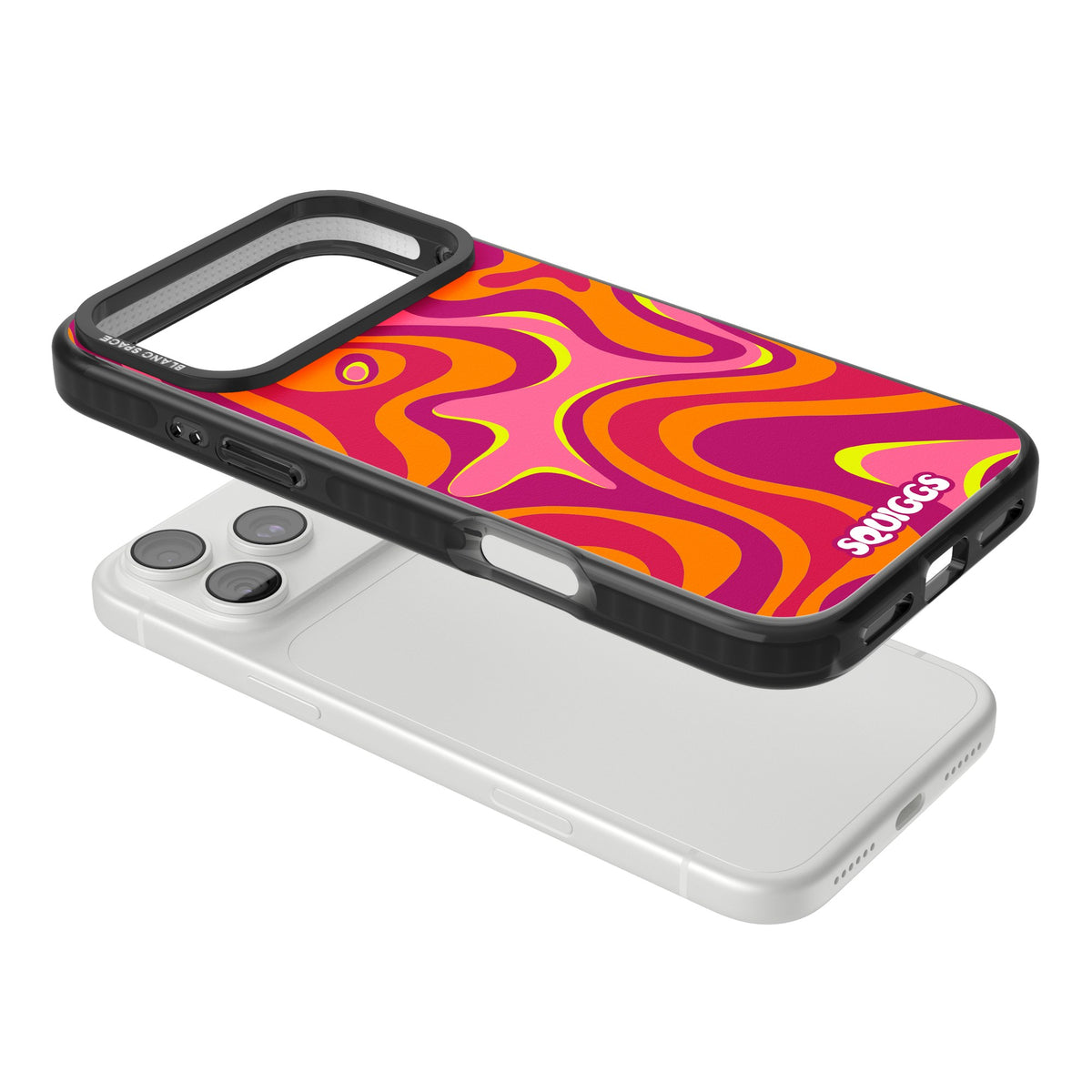 Hot Lava iPhone 18 Pro Max Impact Pro Black Phone Case angled