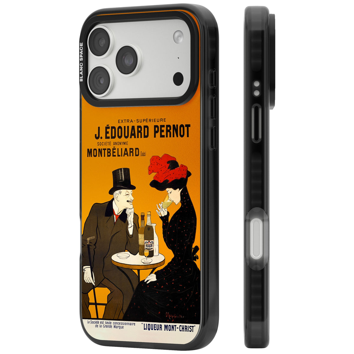 Absinthe, J.Edouard Pernot Poster iPhone 18 Pro Max Impact Pro Black Phone Case side