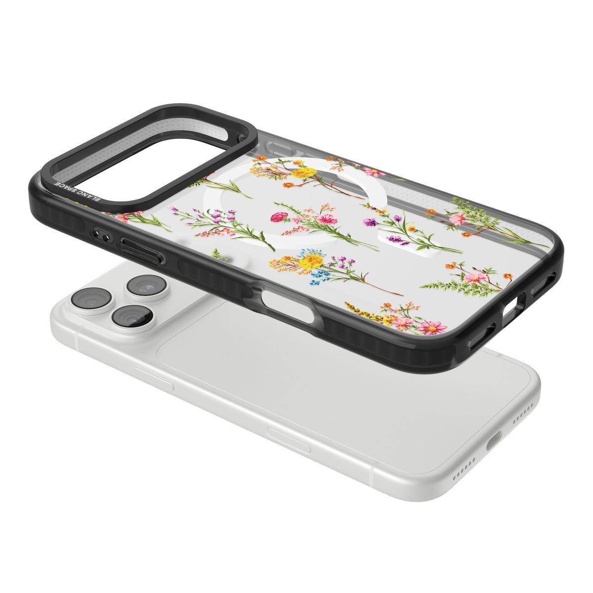 Picked Wildflowers iPhone 18 Pro Max Impact Pro Black Phone Case angled