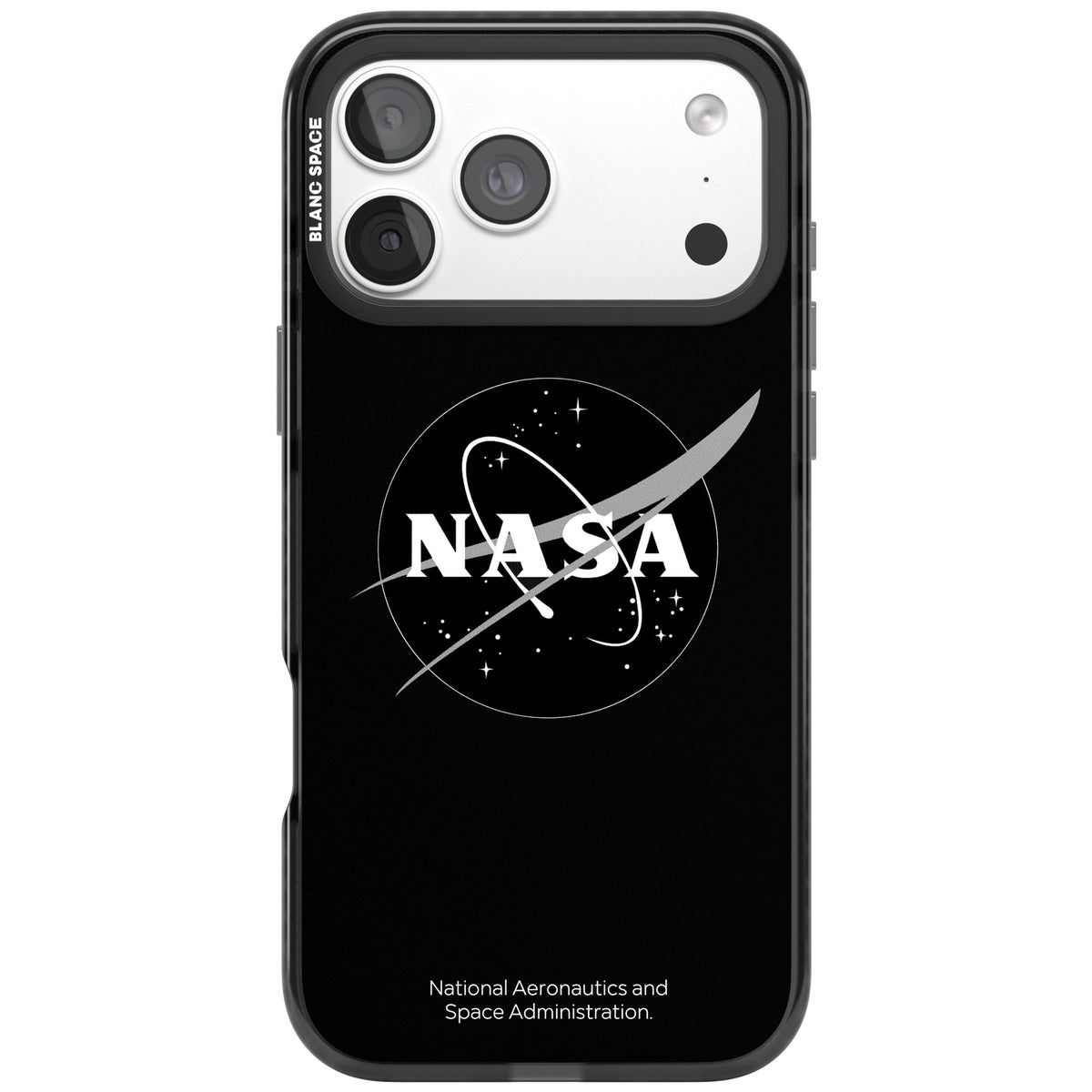 Dark Nasa Meatball iPhone 18 Pro Max Impact Black Phone Case front