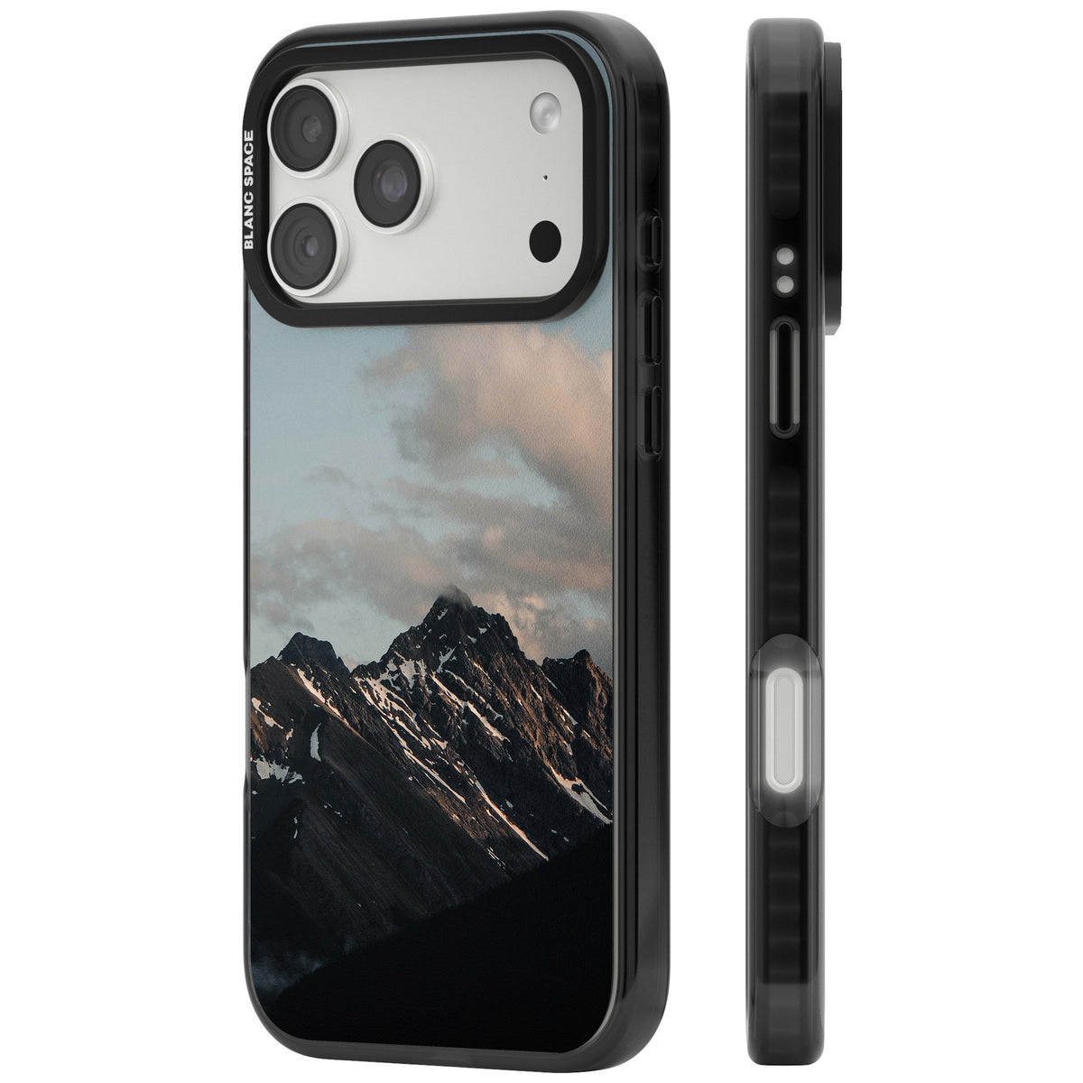 Twilight Mountain iPhone 18 Pro Max Impact Black Phone Case side