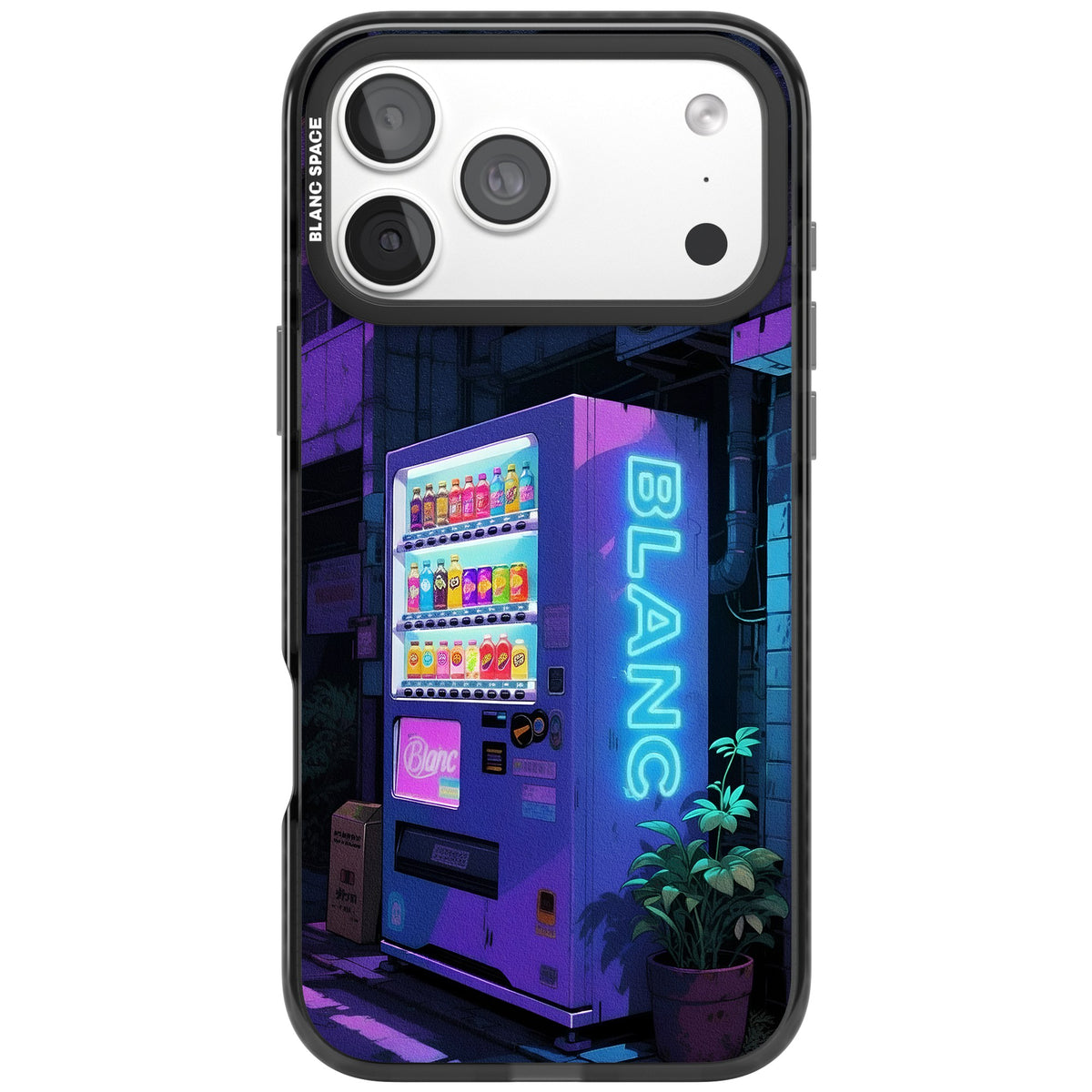 Shibuya Glow iPhone 18 Pro Max Impact Black Phone Case front